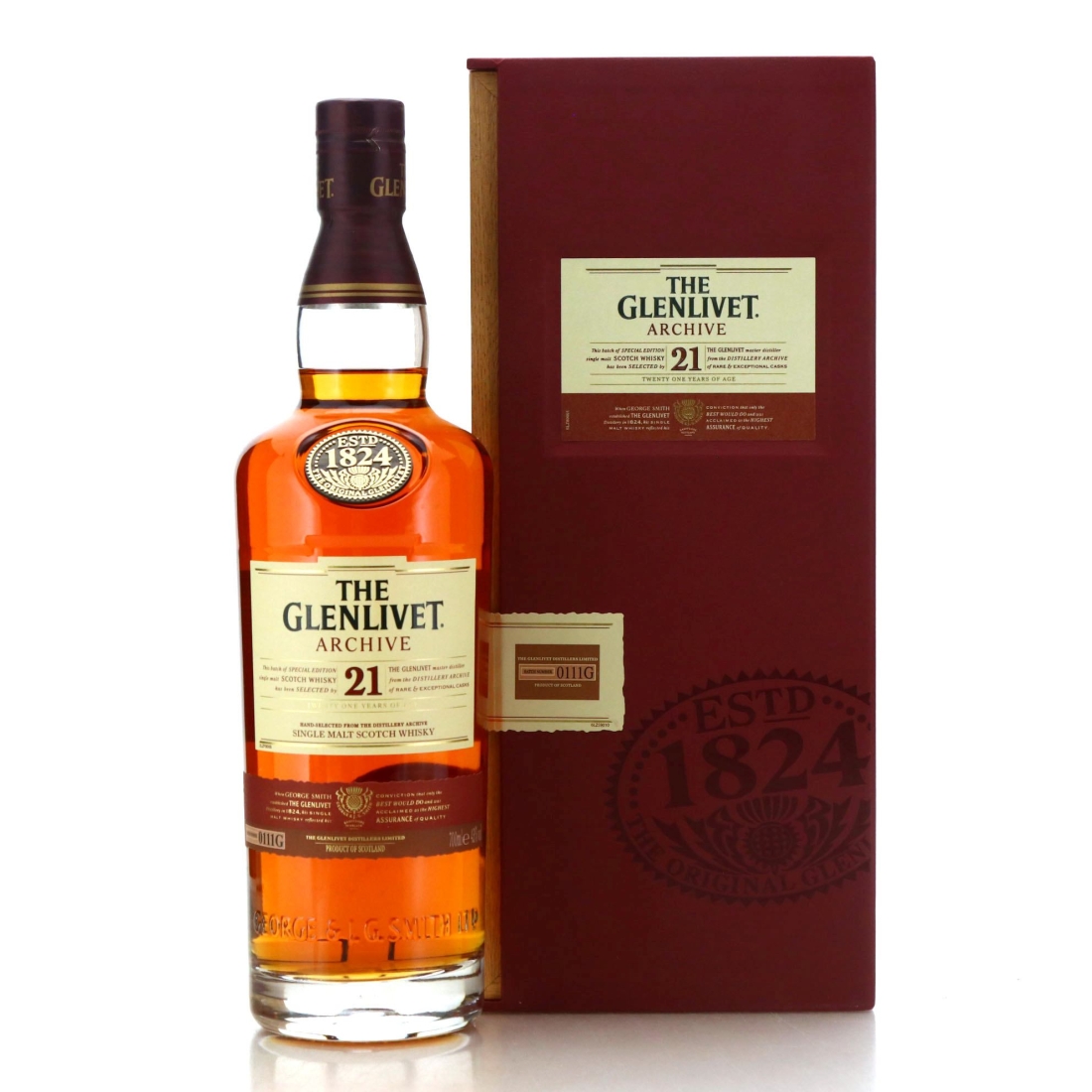 Glenlivet 21 Year Old Archive Batch #0111G