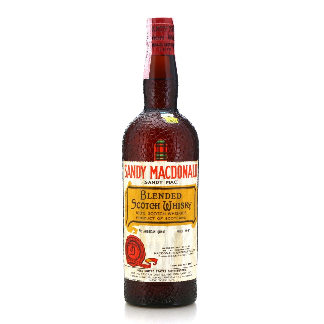 Sandy MacDonald Special Scotch Whisky circa 1950s / US Import