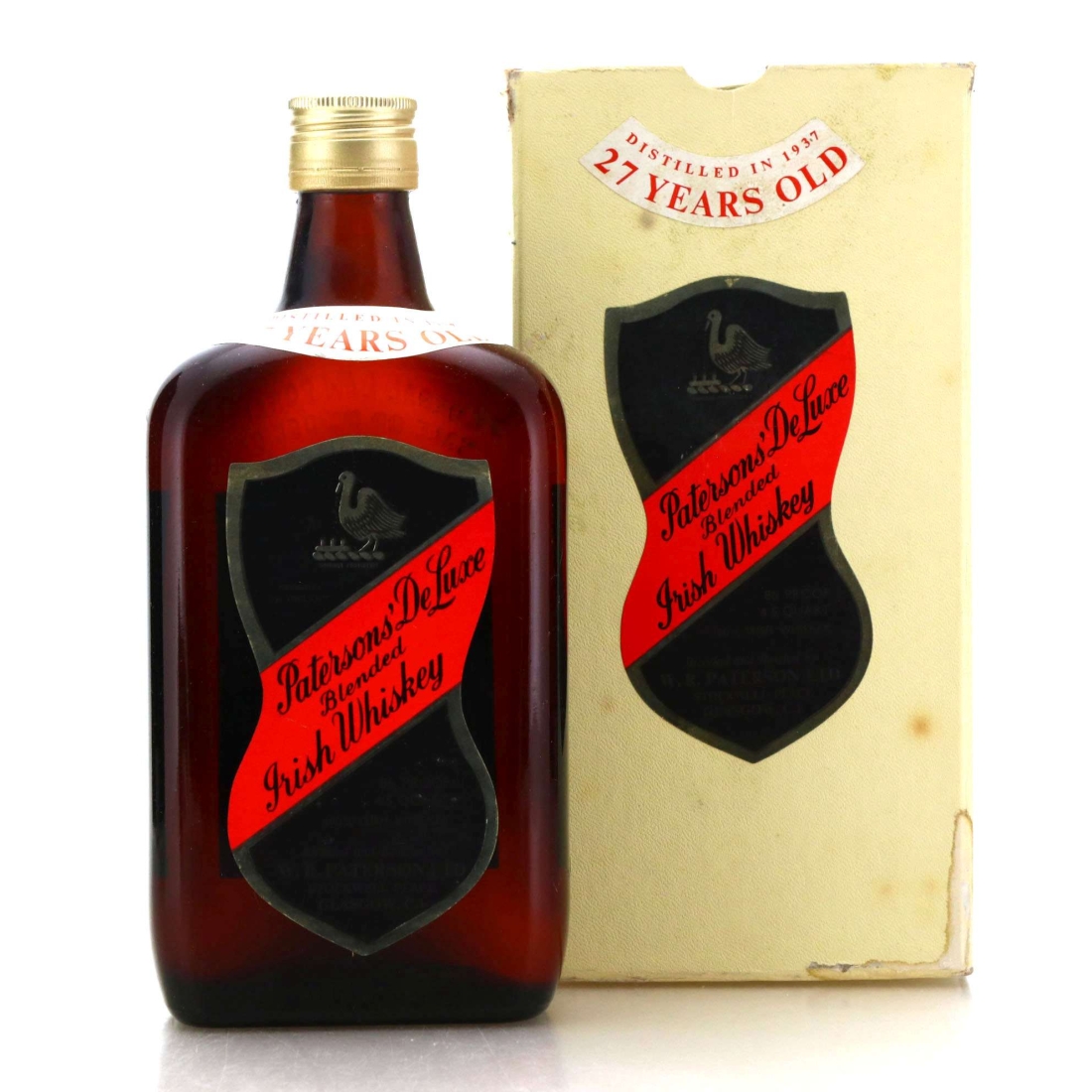Paterson's 1937 De Luxe Irish Whiskey 27 Year Old / Carlton Import, US
