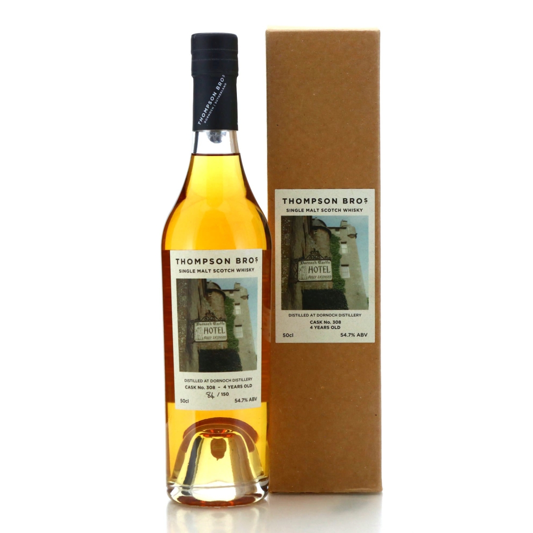 Dornoch 2020 Single Bourbon Cask 4 Year Old #308 50cl