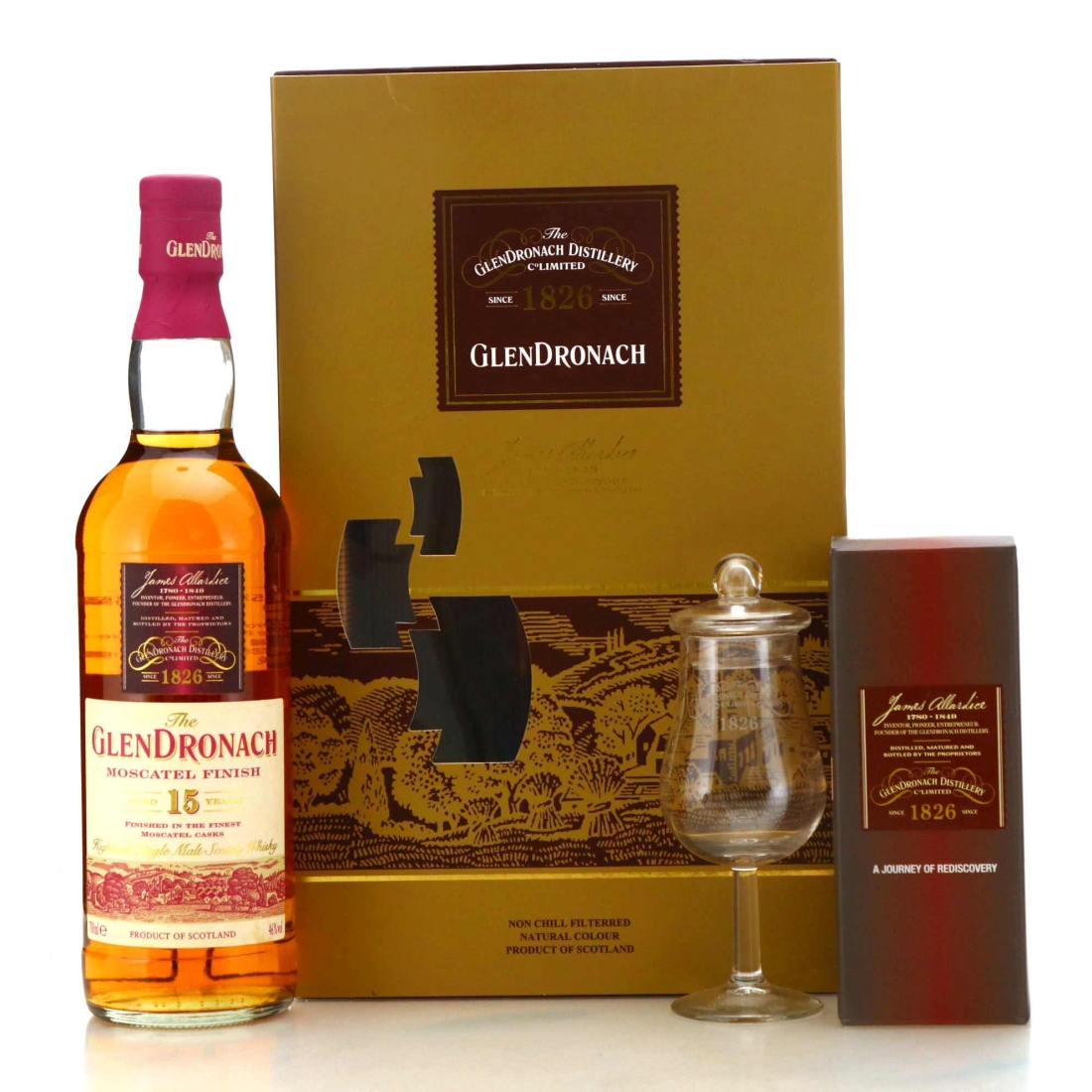 Glendronach 15 Year Old Moscatel Finish Gift Set