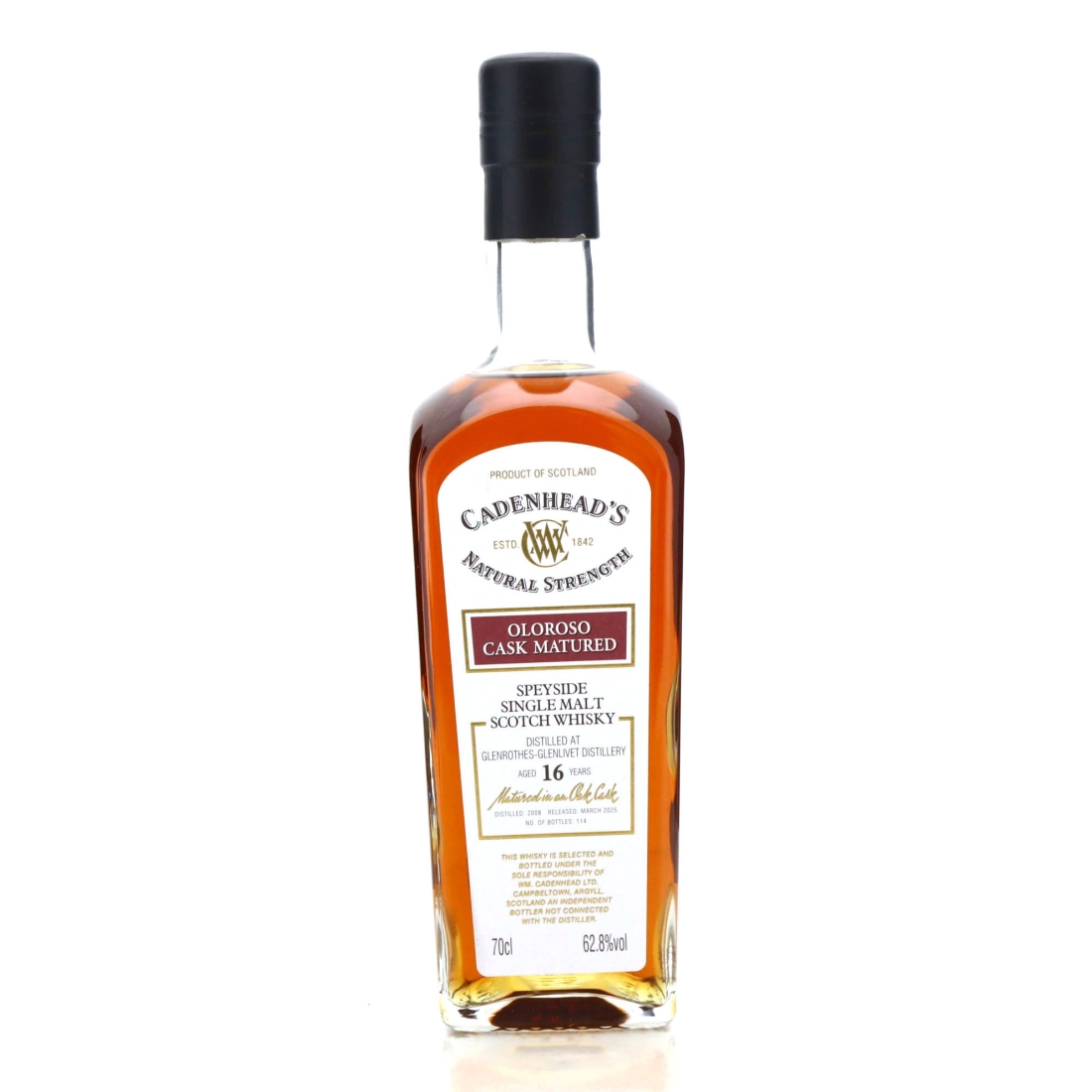 Glenrothes 2008 Cadenhead's 16 Year Old Oloroso Cask
