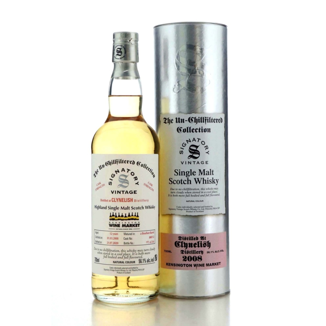 Clynelish 2008 Signatory Vintage 12 Year Old / Kensington Wine Market