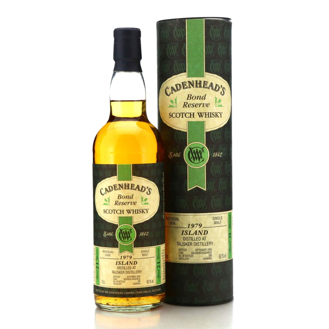 Talisker 1979 Cadenhead's Bond Reserve 21 Year Old