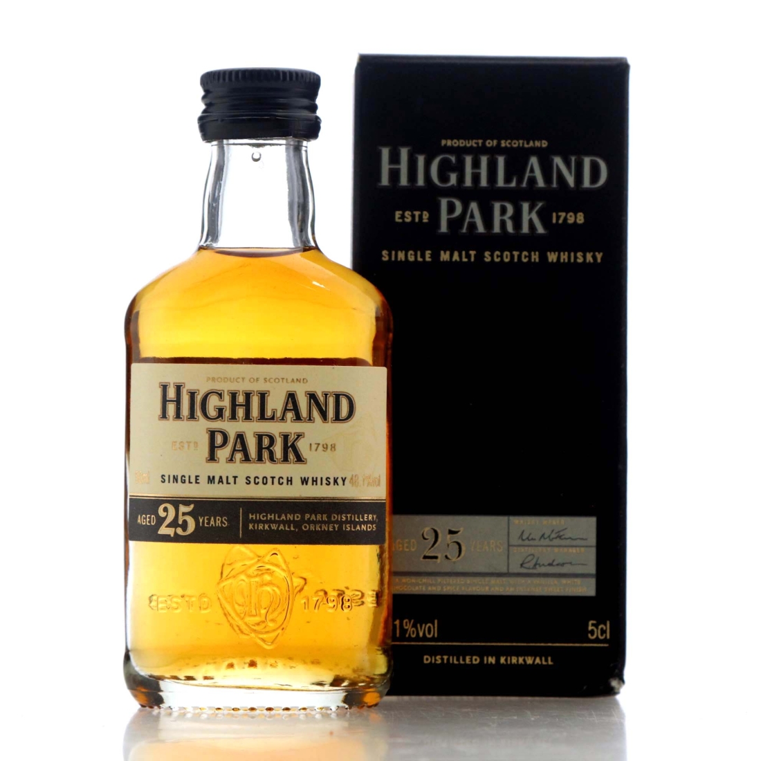 Highland Park 25 Year Old pre-2013 Miniature