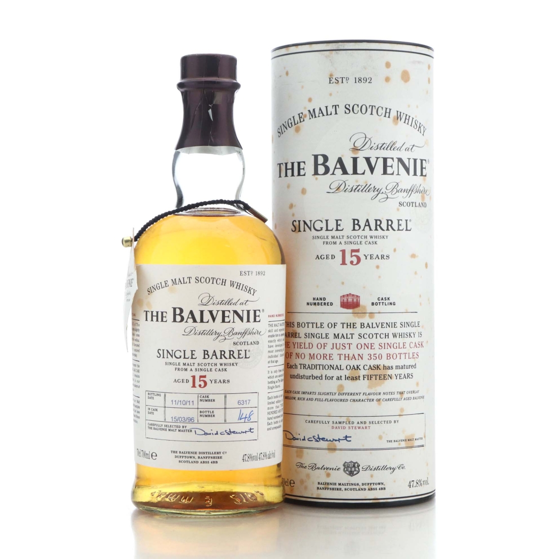 Balvenie 1996 Single Barrel 15 Year Old #6317