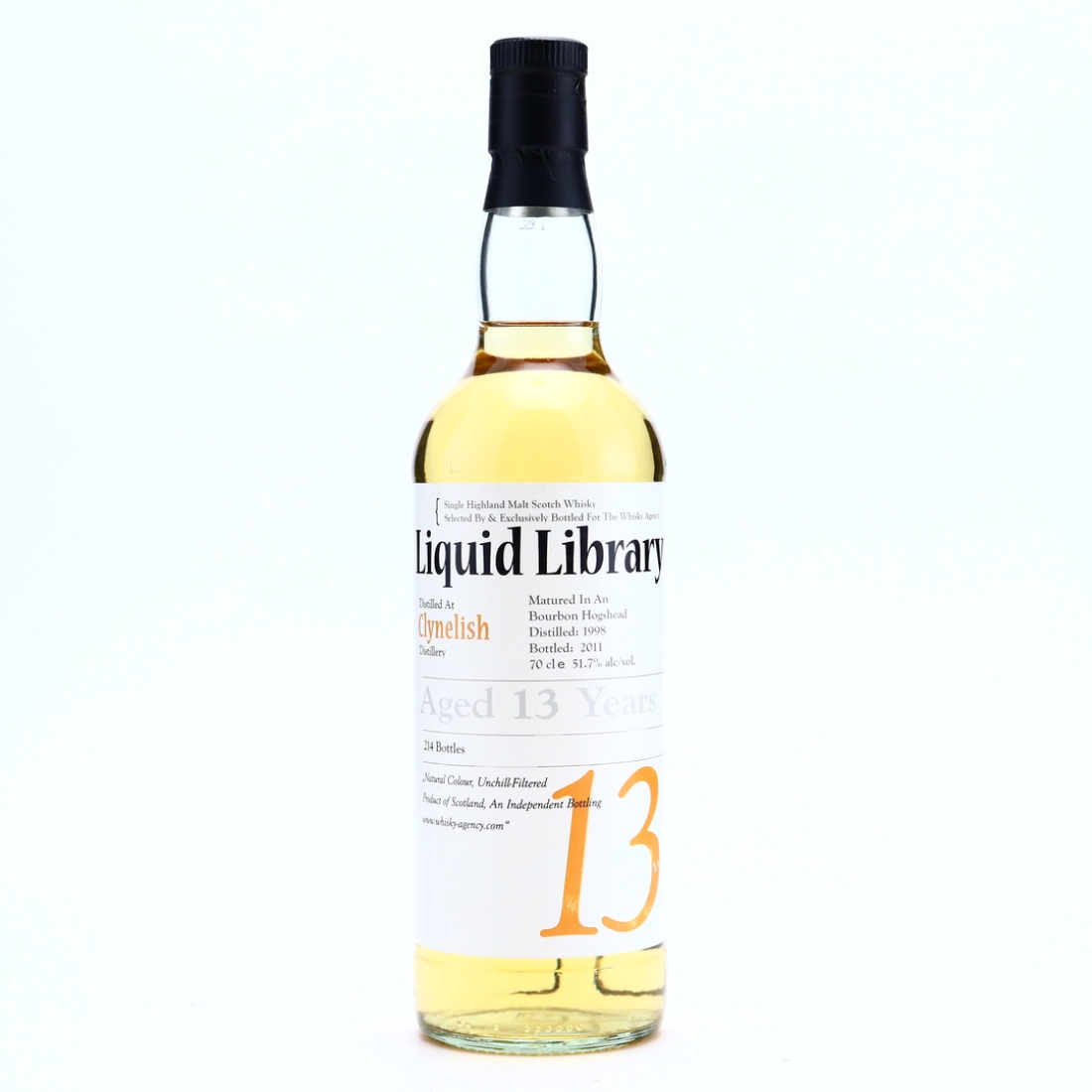 Clynelish 1998 Whisky Agency 13 Year Old Liquid Library
