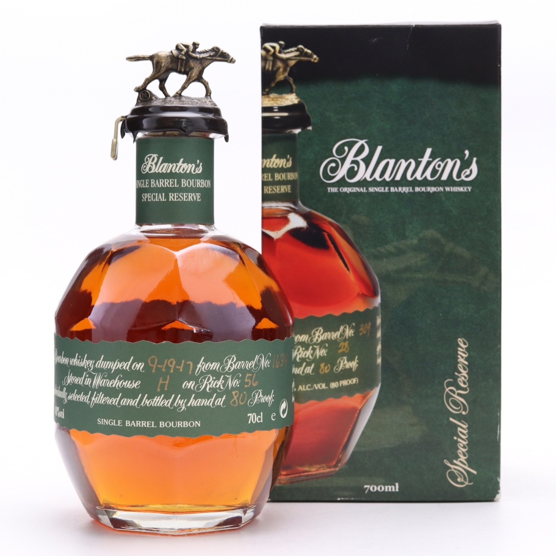 Blanton's Single Barrel Special Reserve dumped 2017