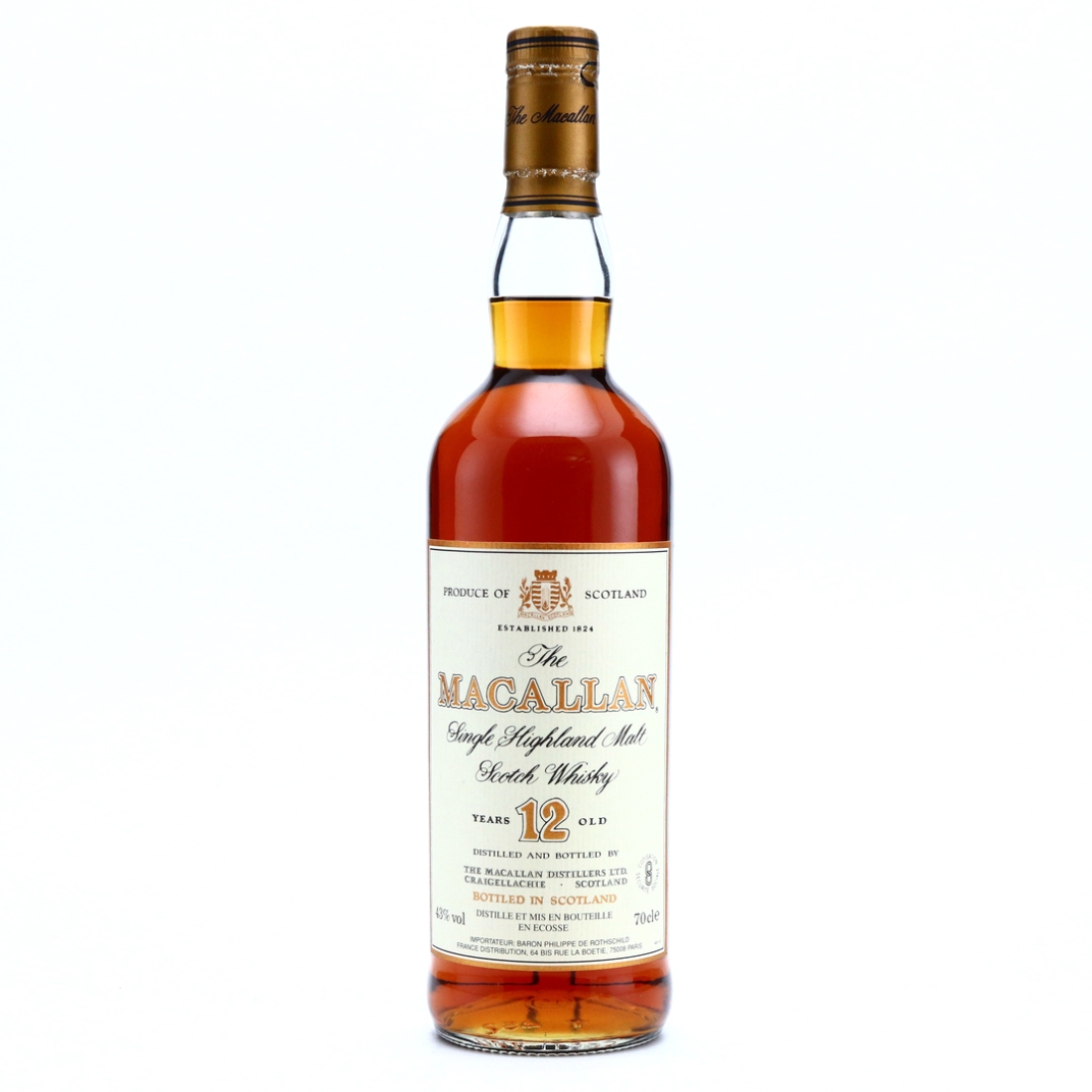 Macallan 12 Year Old 1990s / Baron Philippe de Rothschild Import