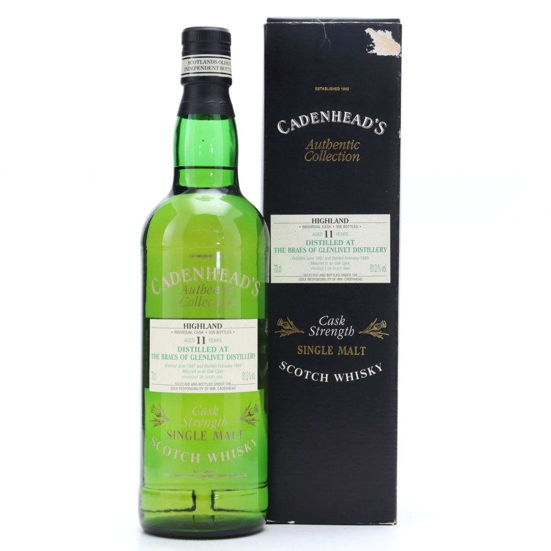 Braes of Glenlivet 1987 Cadenhead's 11 Year Old