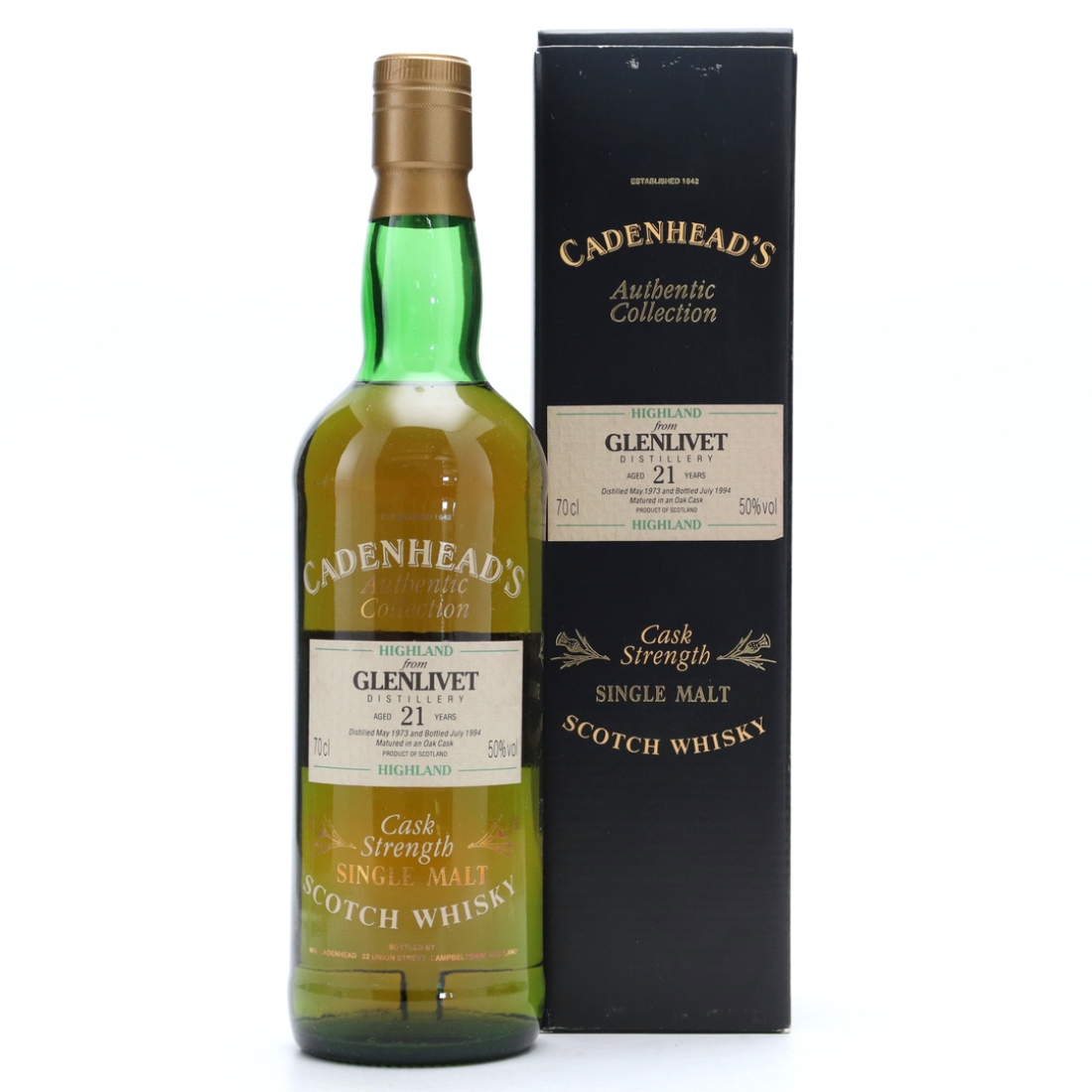 Glenlivet 1973 Cadenhead's 21 Year Old
