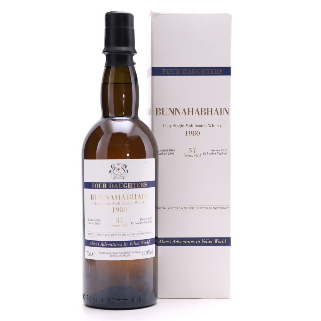 Bunnahabhain 1980 Velier 37 Year Old Drop by Drop / 70th Anniversary
