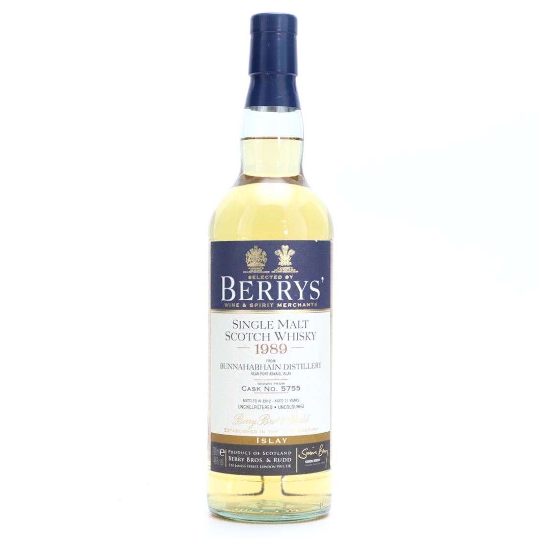 Bunnahabhain 1989 Berry Brothers and Rudd 21 Year Old