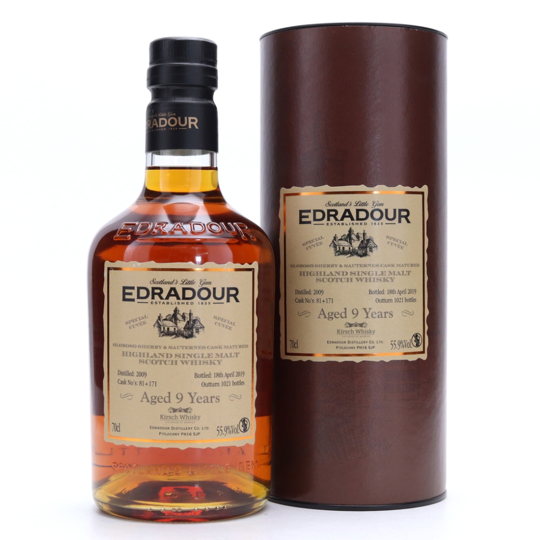 Edradour 2009 Special Cuvee 9 Year Old / Kirsch Whisky