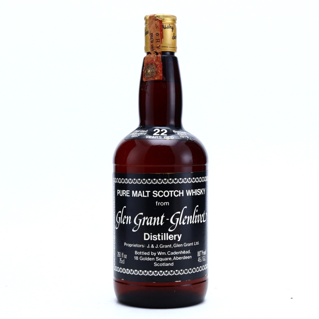 Glen Grant 1957 Cadenhead's 22 Year Old Sherry Wood