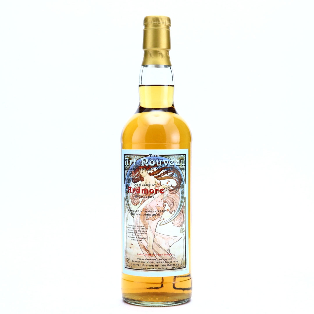 Ardmore 1997 Whisky Doris Art Nouveau