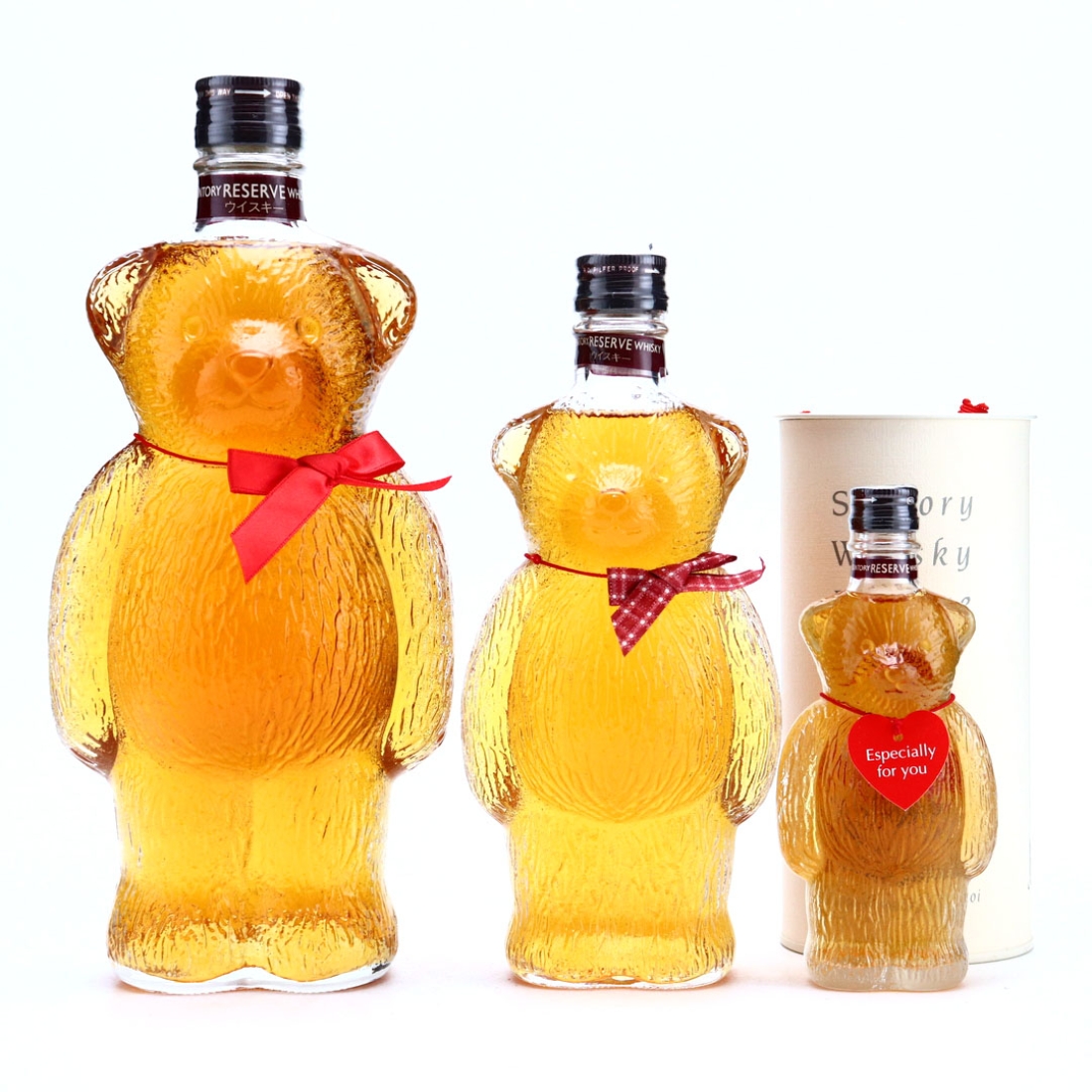 Suntory Reserve Bear Decanter x 3 