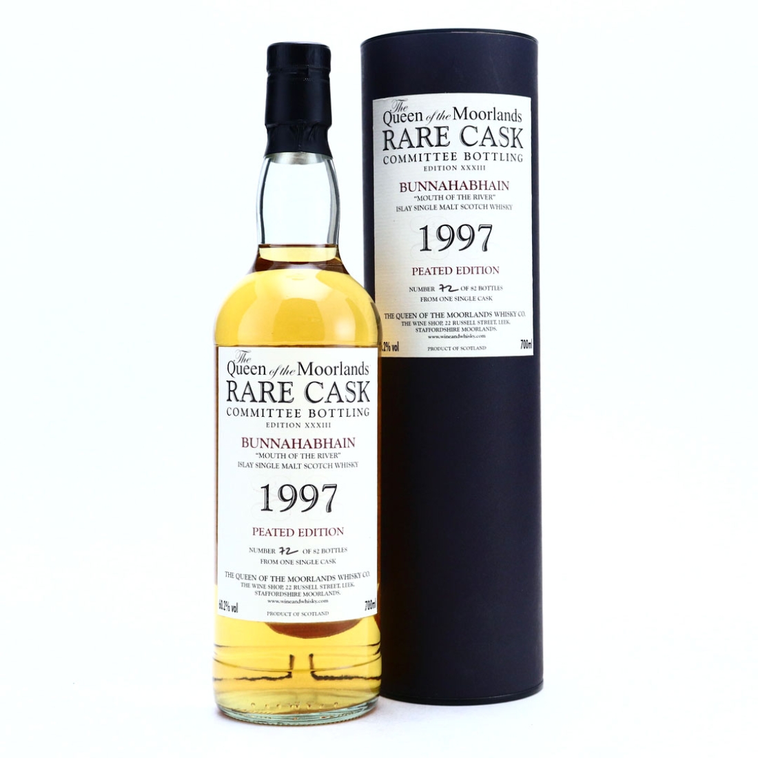 Bunnahabhain 1997 Queen of the Moorlands Peated Edition Committee Bottling