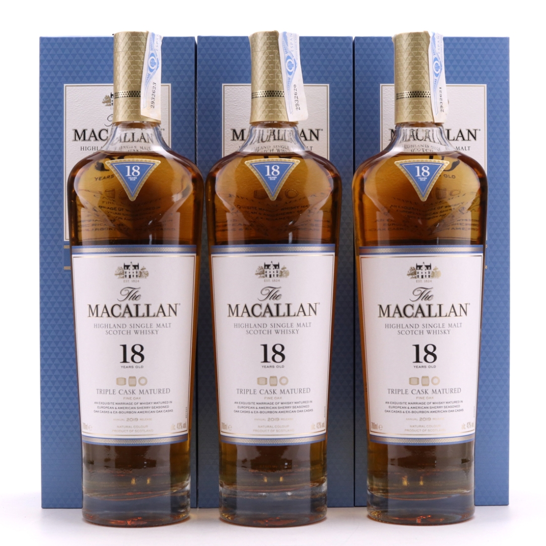 Macallan 18 Year Old Triple Cask 2019 Release 3 x 70cl