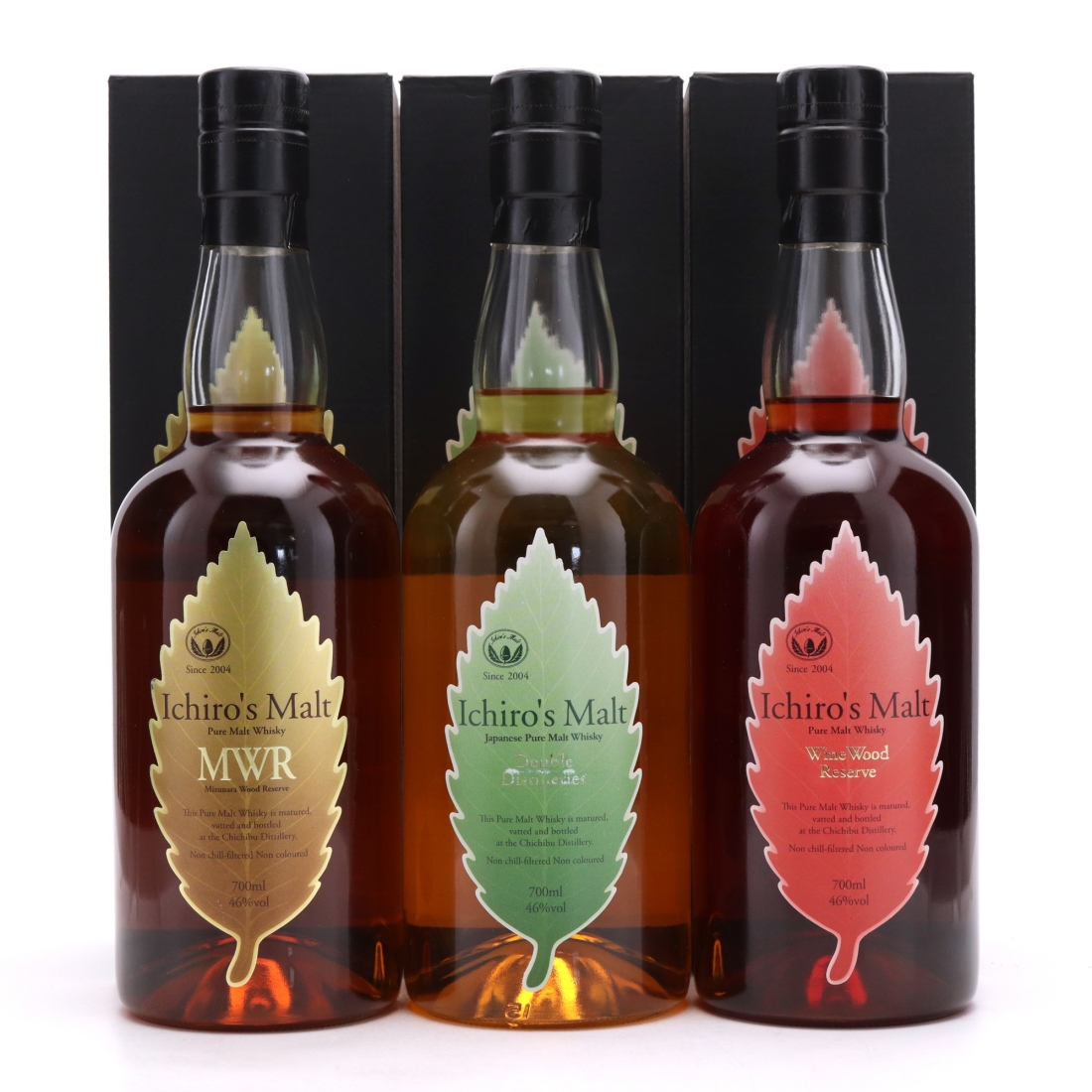 Ichiro's Malt Double Distilery, Mizunara & Wine Wood Reserve 3 x 70cl