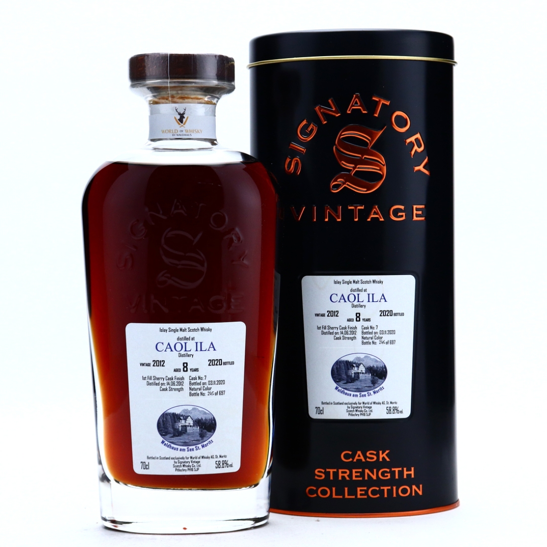 Caol Ila 2012 Signatory Vintage 8 Year Old Cask Strength / Waldhaus Am See