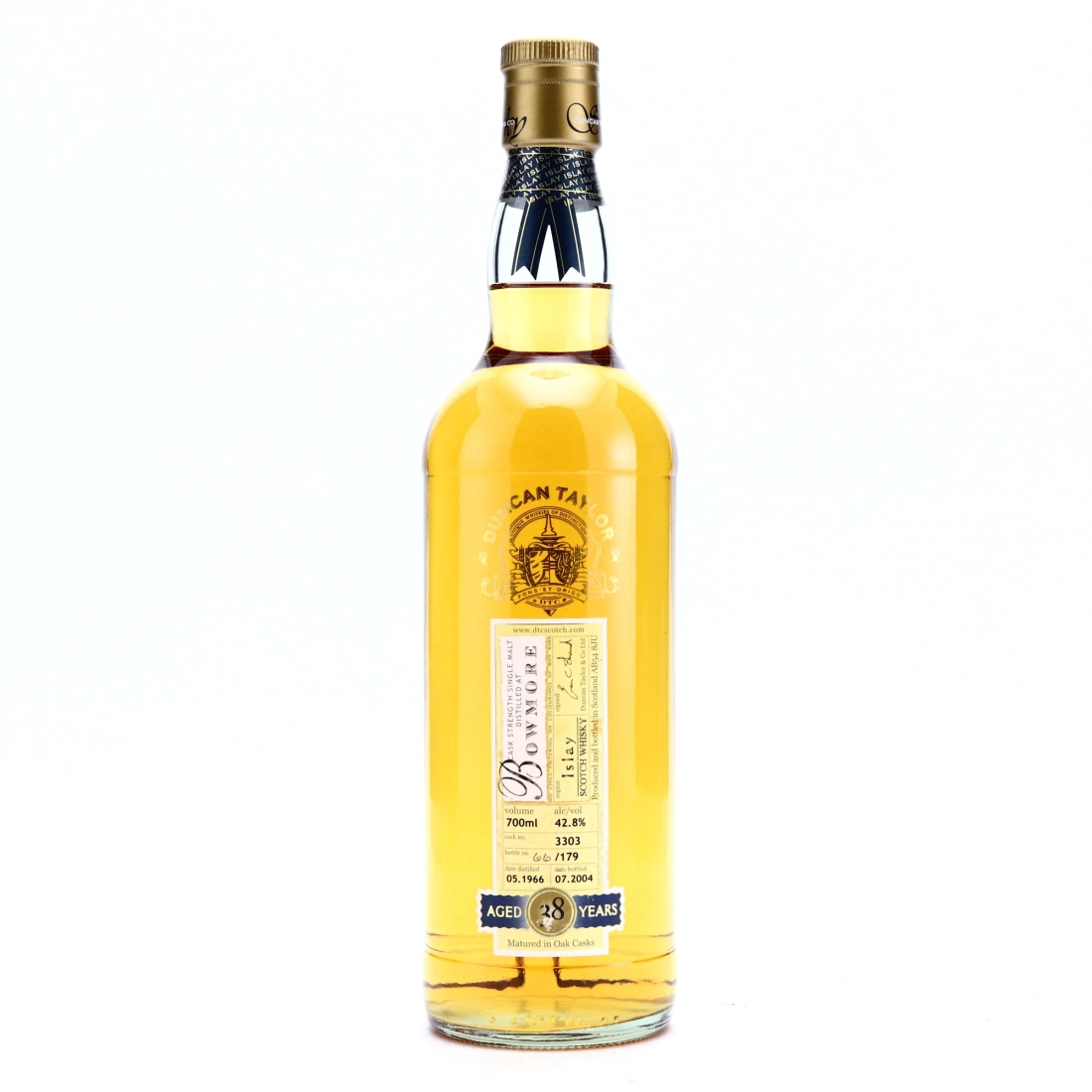 Bowmore 1966 Duncan Taylor 38 Year Old
