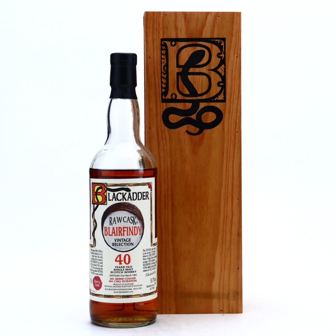 Glenfarclas 'Blairfindy' 1965 Blackadder 40 Year Old Raw Cask