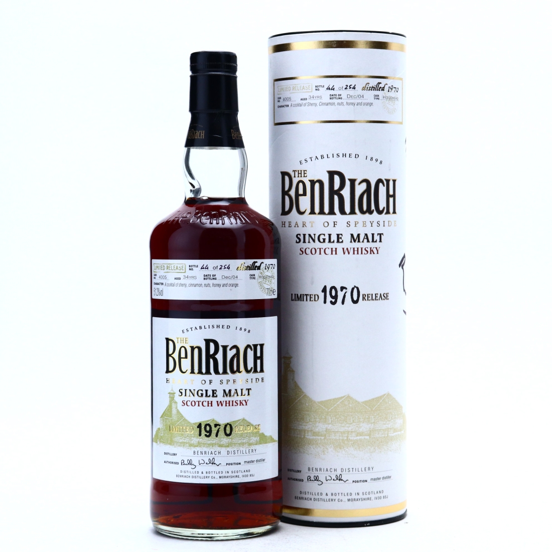 Benriach 1970 Single Cask 34 Year Old #4005