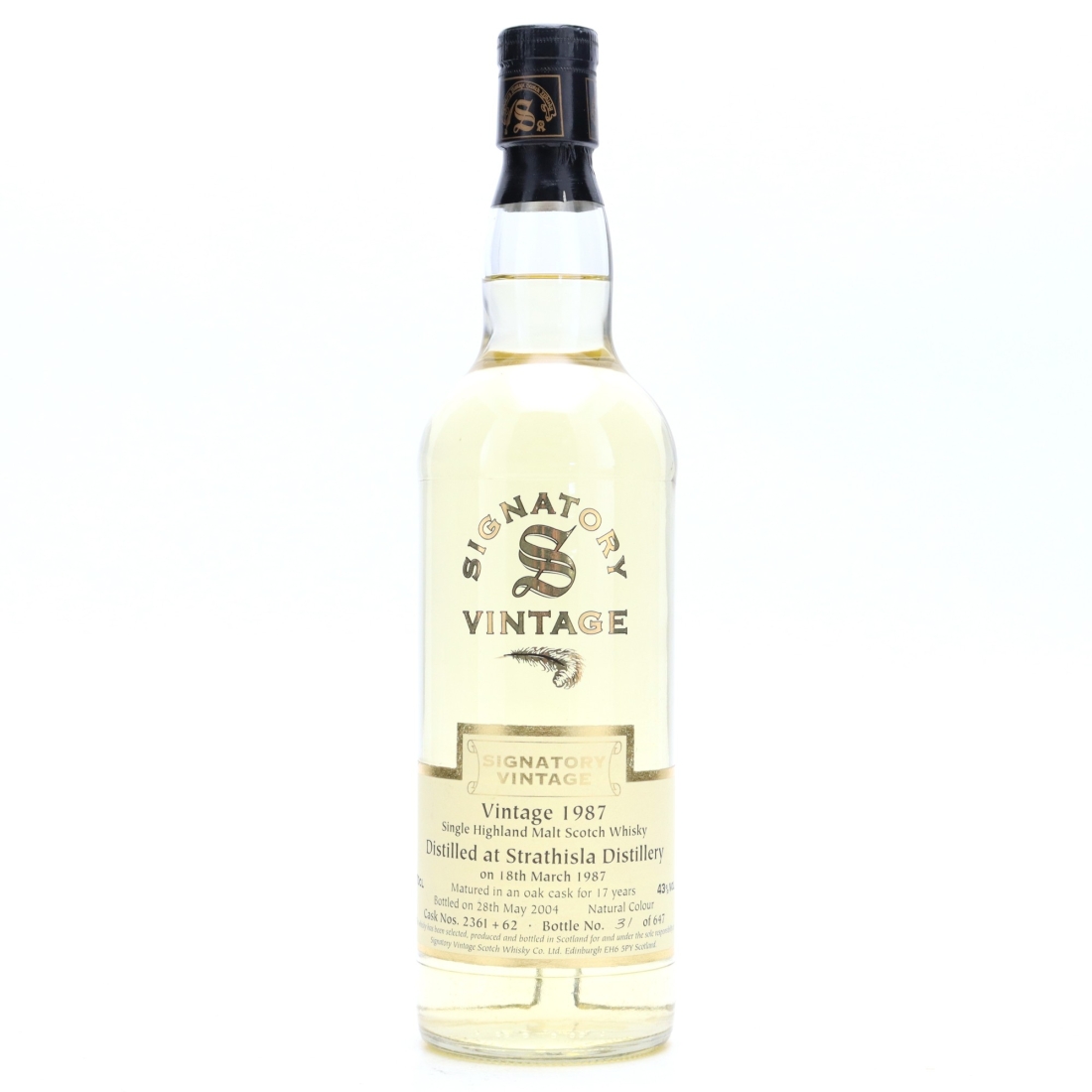 Strathisla 1987 Signatory Vintage 17 Year Old