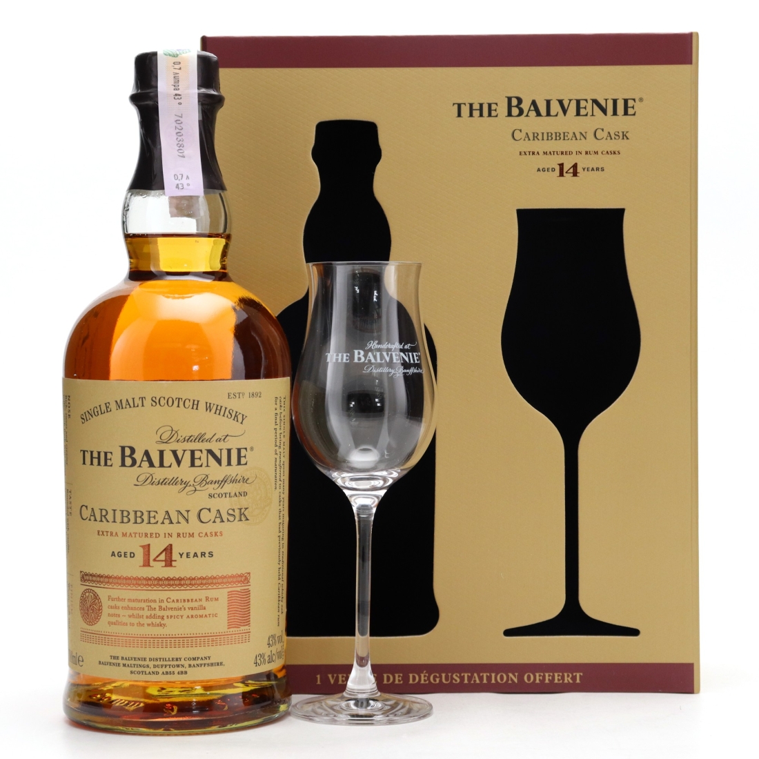 Balvenie 14 Year Old Caribbean Cask Gift Pack