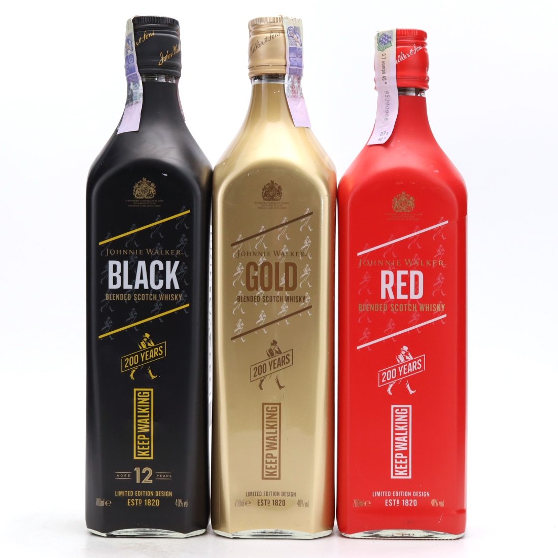 Johnnie Walker 200th Anniversary Limited Editions 3 x 70cl