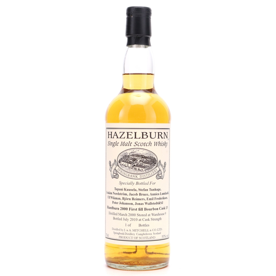 Hazelburn 2000 Private Bourbon Cask #13