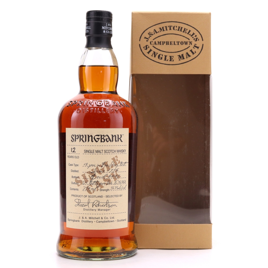 Springbank 1996 Single Fino Cask 12 Year Old #262 75cl / US Import
