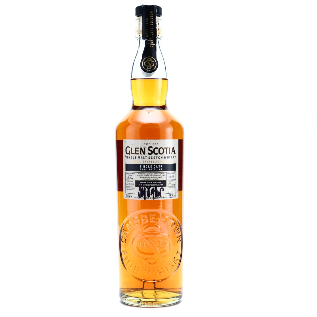 Glen Scotia 2008 Single Cask #416 / Shop Bottling