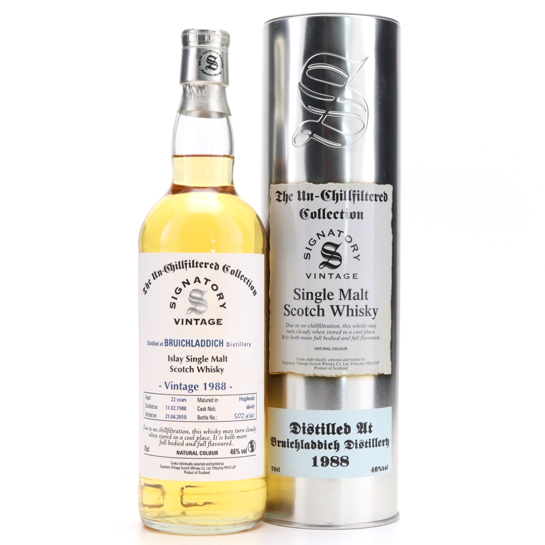 Bruichladdich 1988 Signatory Vintage 22 Year Old