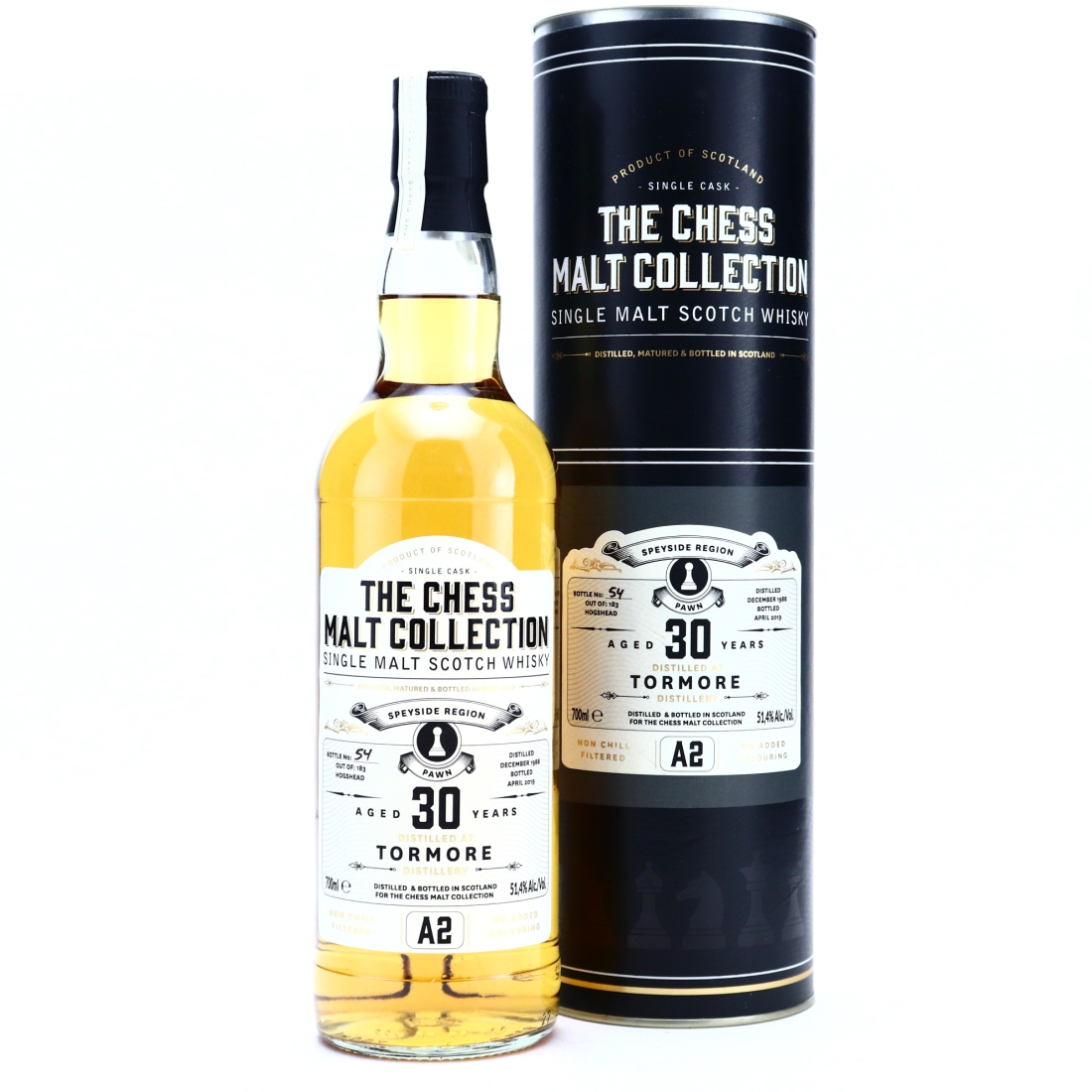 Tormore 1988 Chess Malt Collection 30 Year Old / A2 White Pawn