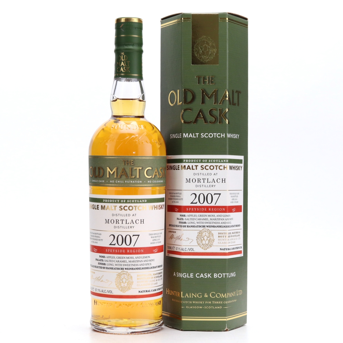 Mortlach 2007 Hunter Laing 10 Year Old / Hanseatische Weinhandelsgesellschaft - Signed