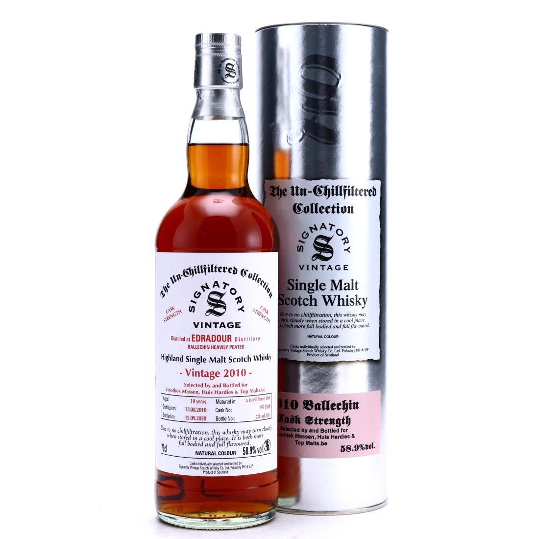 Ballechin 2010 Signatory Vintage 10 Year Old / Vinotek Massen, Huis Hardies and Top Malts.de
