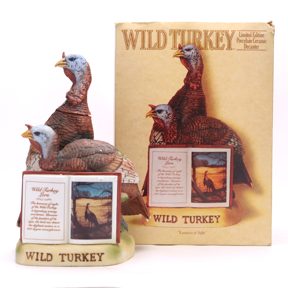 Wild Turkey 8 Year Old 101 Proof Lore Series Decanter No.3 1981