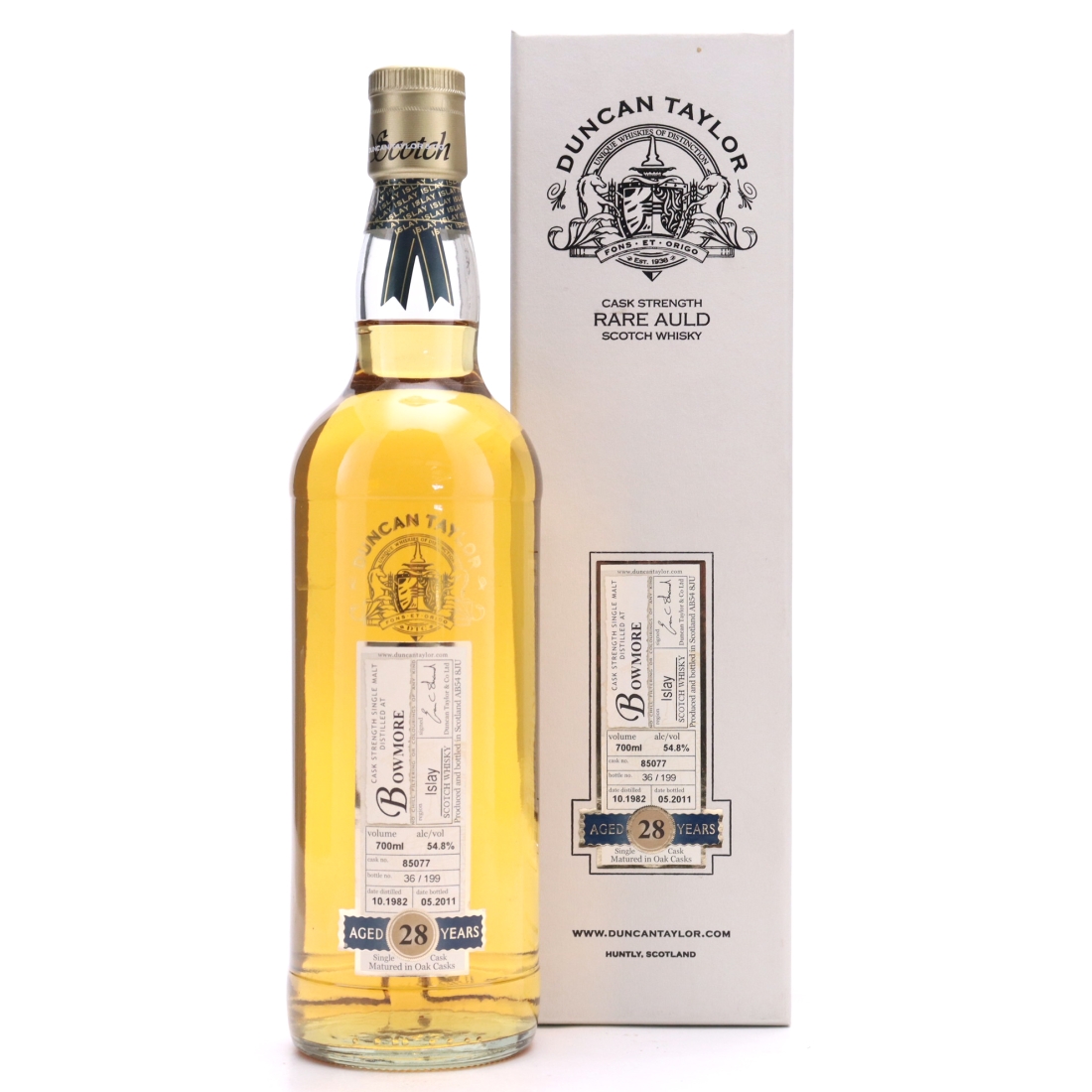 Bowmore 1982 Duncan Taylor 28 Year Old