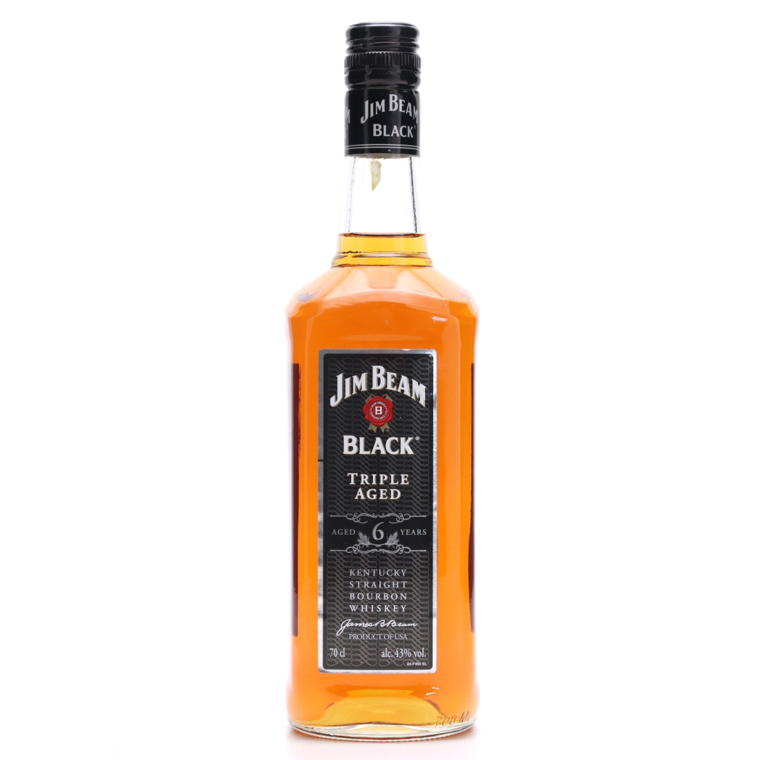 Jim Beam Black 6 Year Old Triple Aged Kentucky Straight Bourbon 70cl