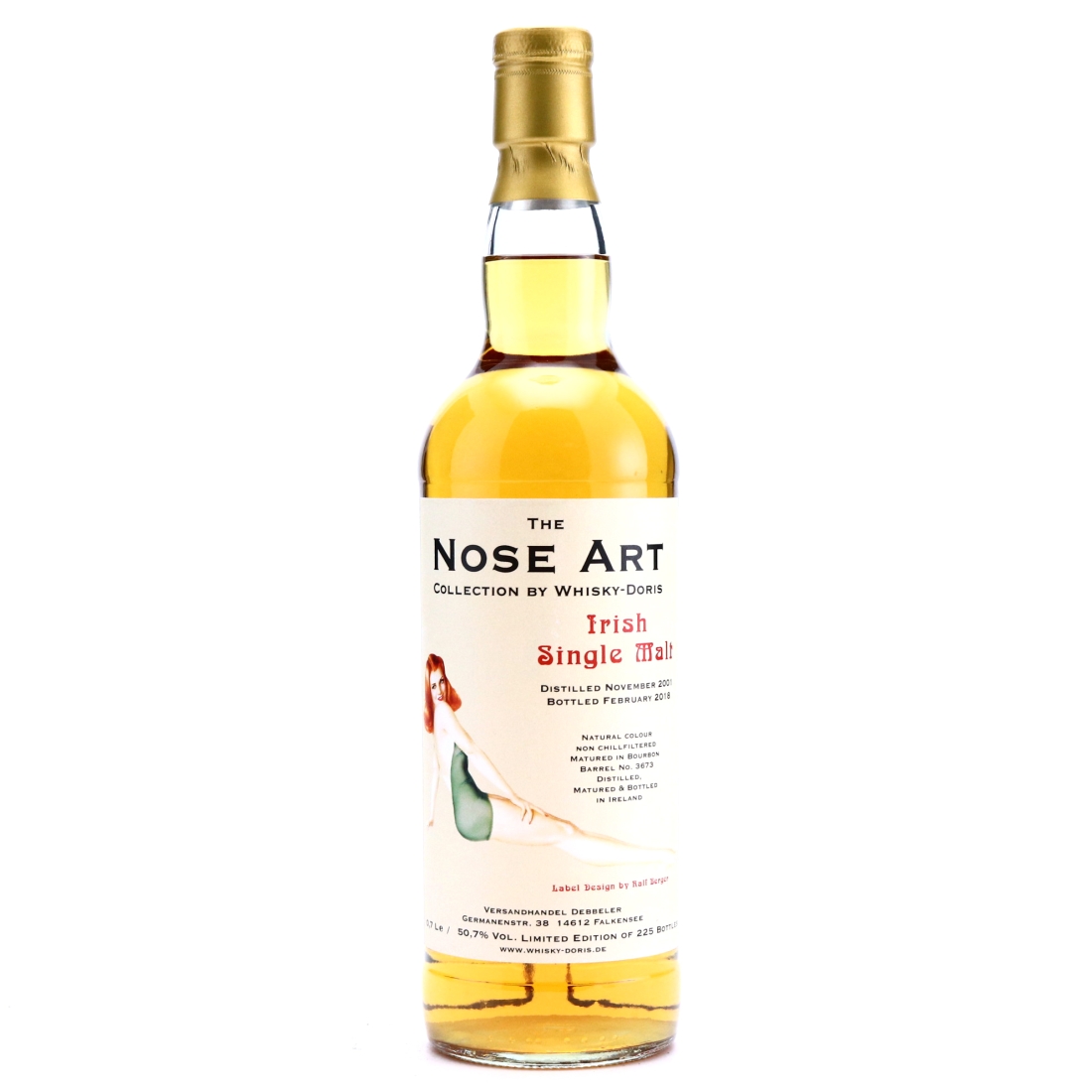 Irish Single Malt 2001 Whisky-Doris Nose Art