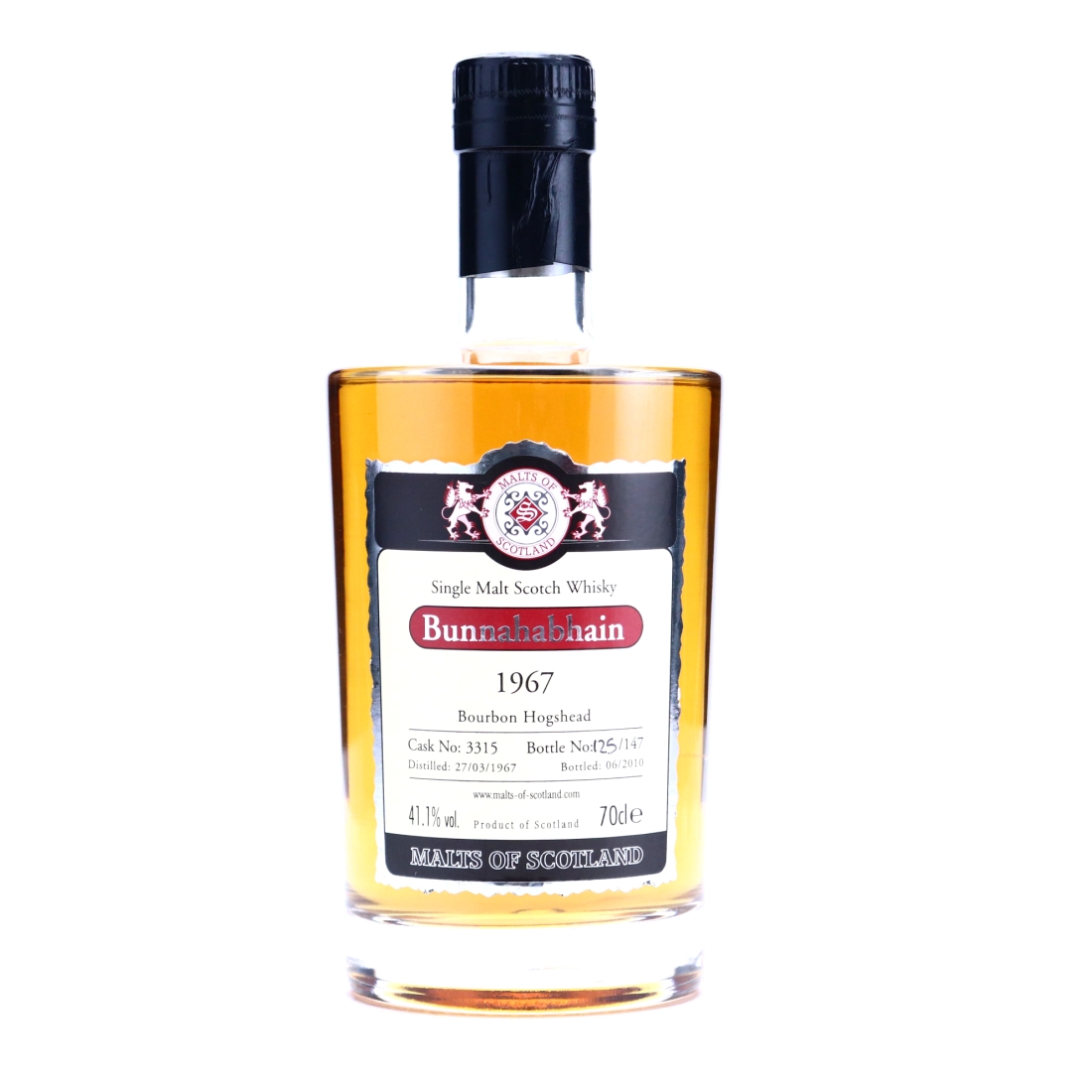 Bunnahabhain 1967 Malts of Scotland Bourbon Hogshead