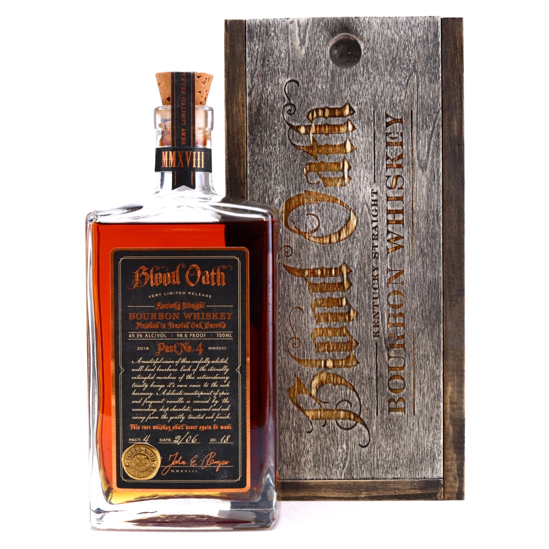 Blood Oath Kentucky Straight Bourbon 2018 70cl / Pact No.4