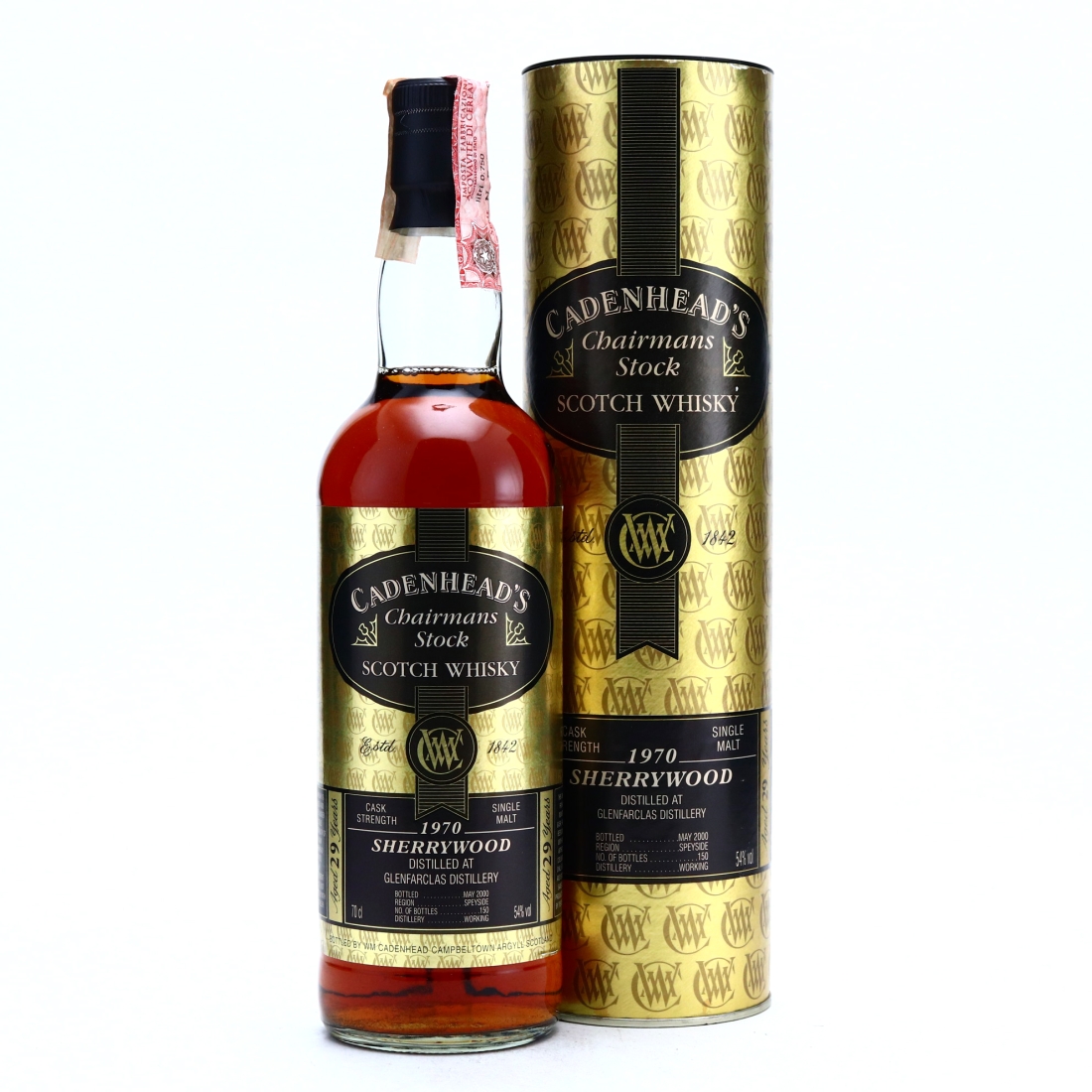 Glenfarclas 1970 Cadenhead's 29 Year Old Chairman's Stock