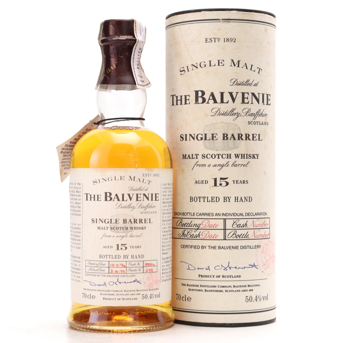 Balvenie 1977 Single Barrel 15 Year Old #8824