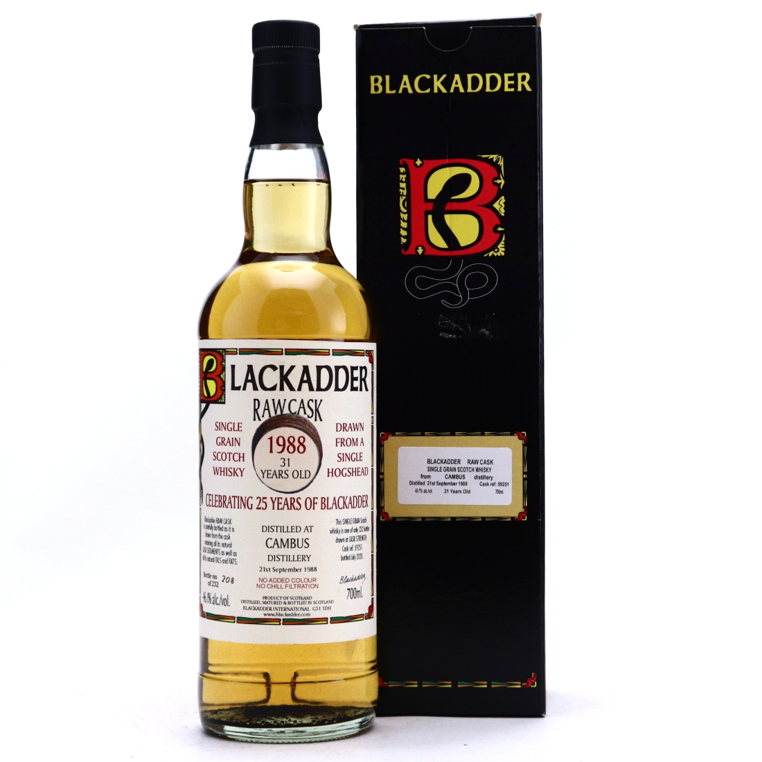 Cambus 1988 Blackadder 31 Year Old Raw Cask