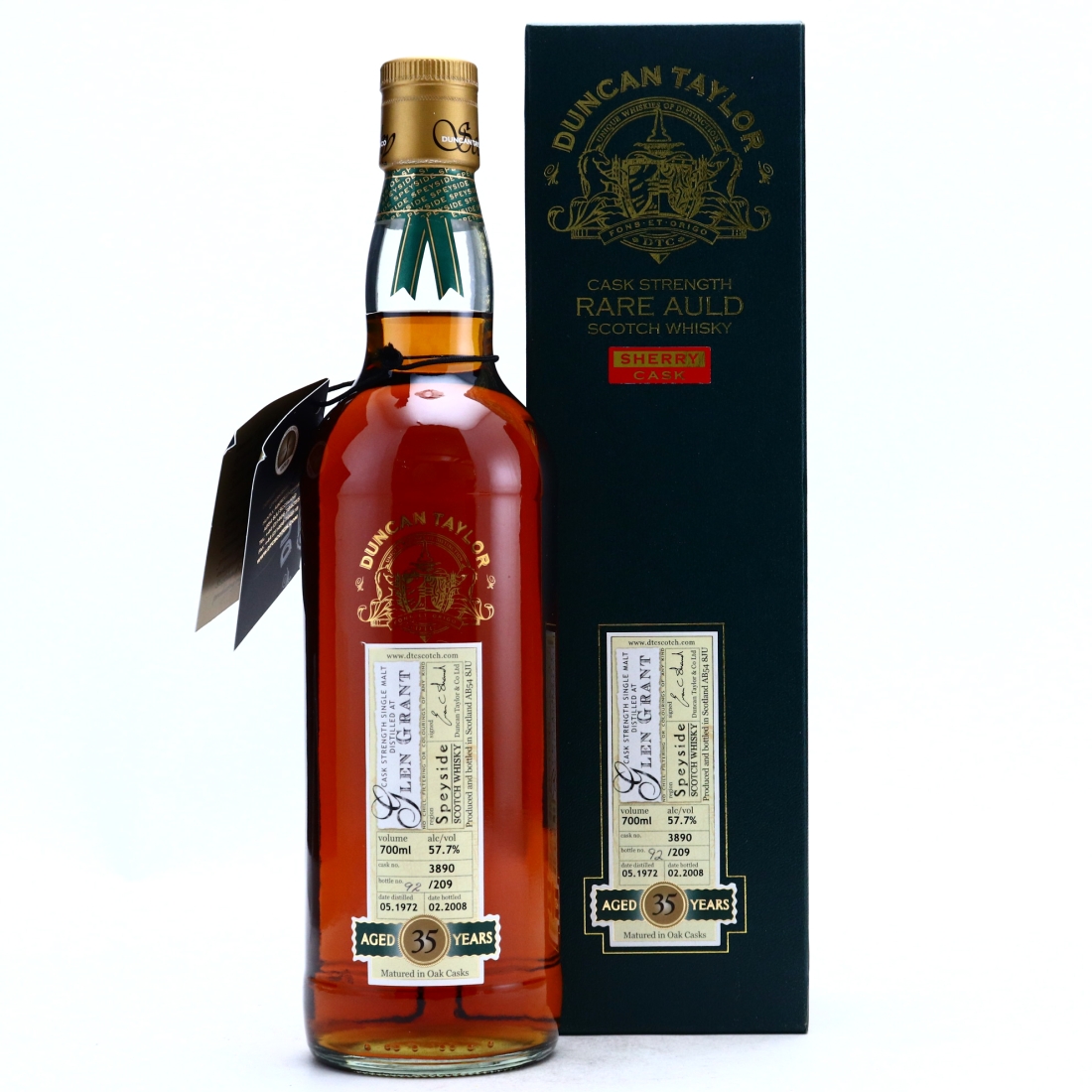 Glen Grant 1972 Duncan Taylor 35 Year Old Sherry Cask