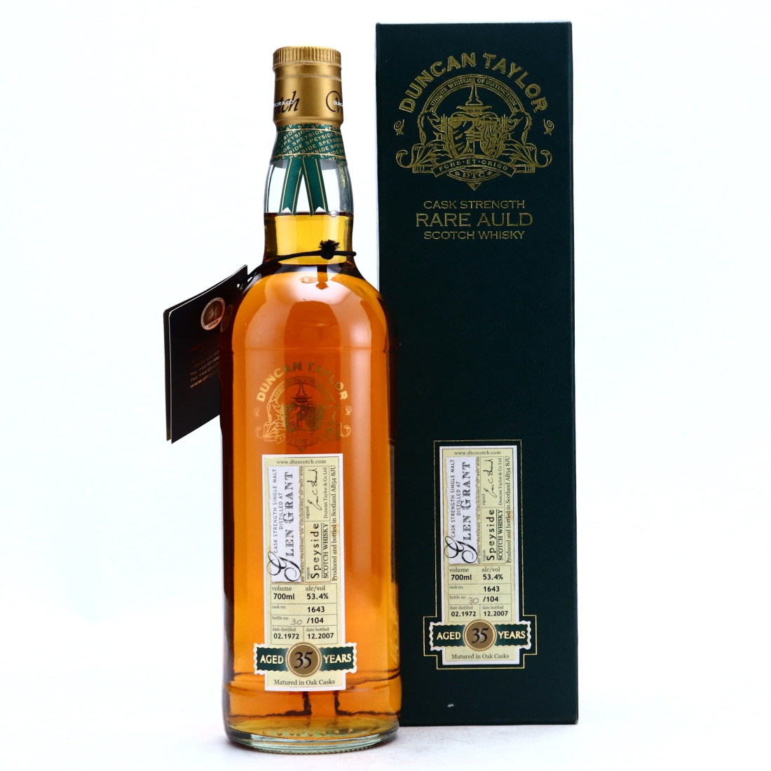 Glen Grant 1972 Duncan Taylor 35 Year Old