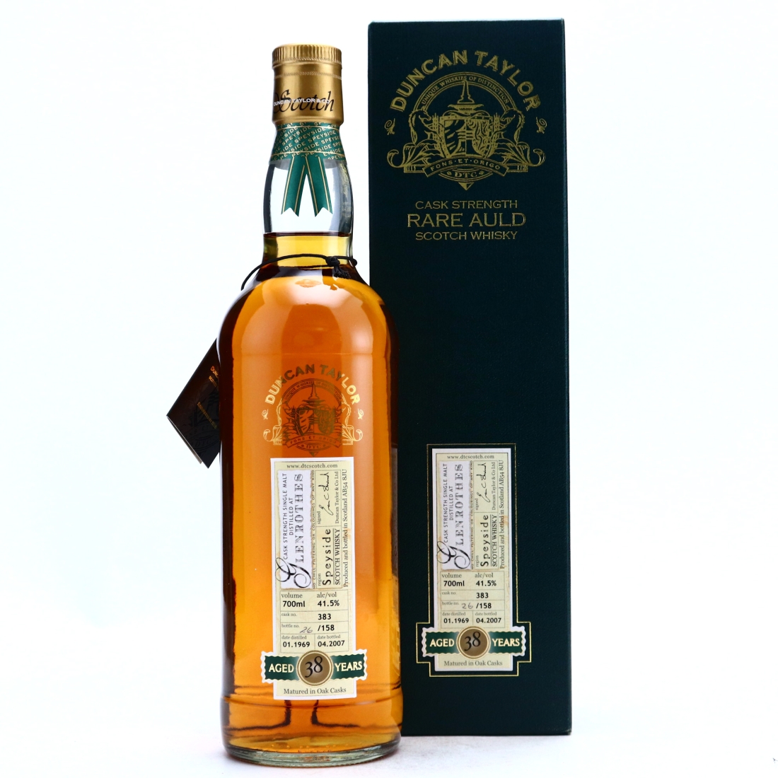 Glenrothes 1969 Duncan Taylor 38 Year Old